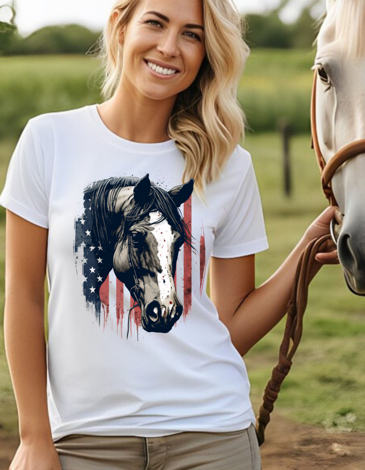 Patriotic Horse Tee