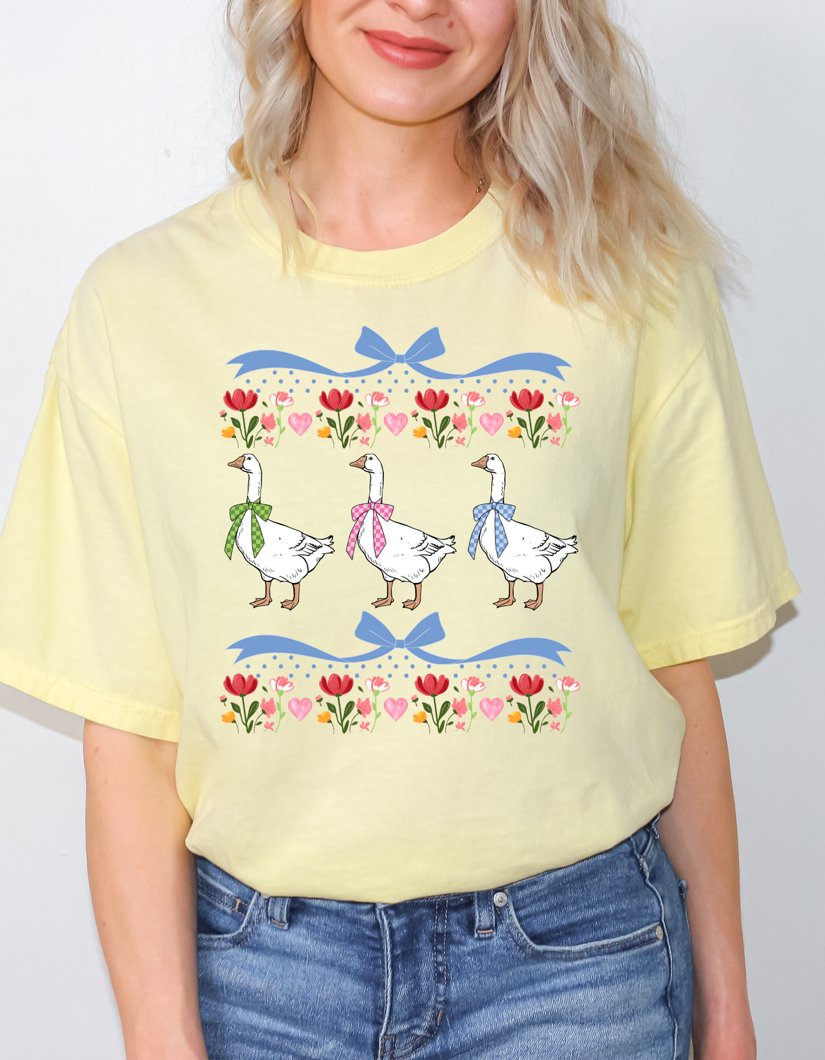 Vintage Blue Ribbon Goose T-shirt