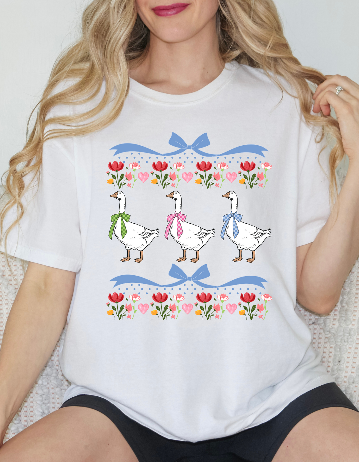 Vintage Blue Ribbon Goose T-shirt