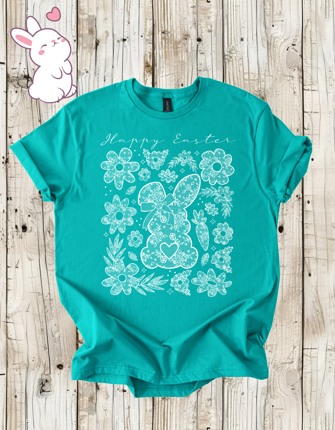 Lace Bunny Easter T-Shirt