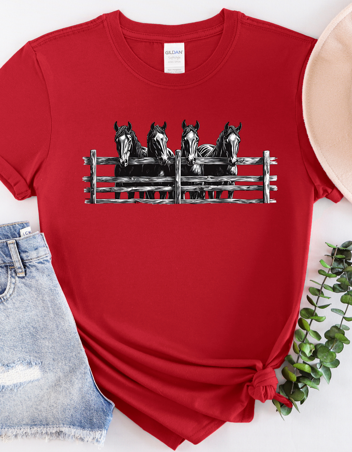 Ranch Horses-Short Sleeve Tee