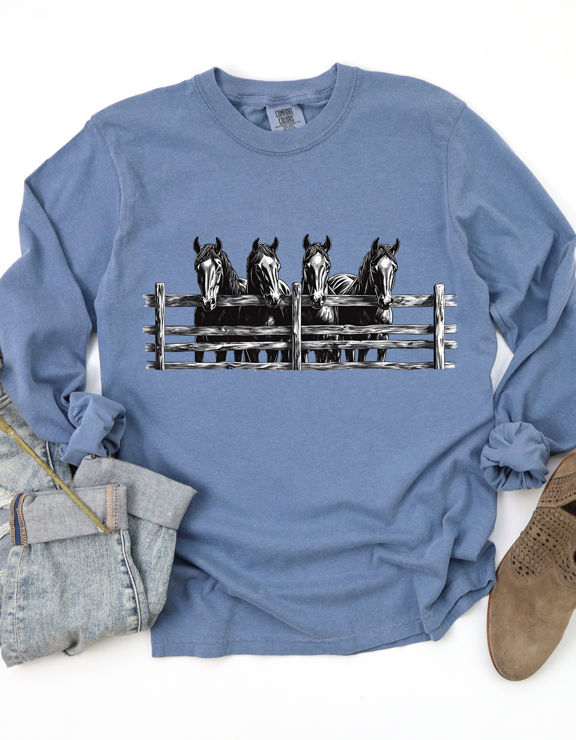 Ranch Horses-Long Sleeve Tee