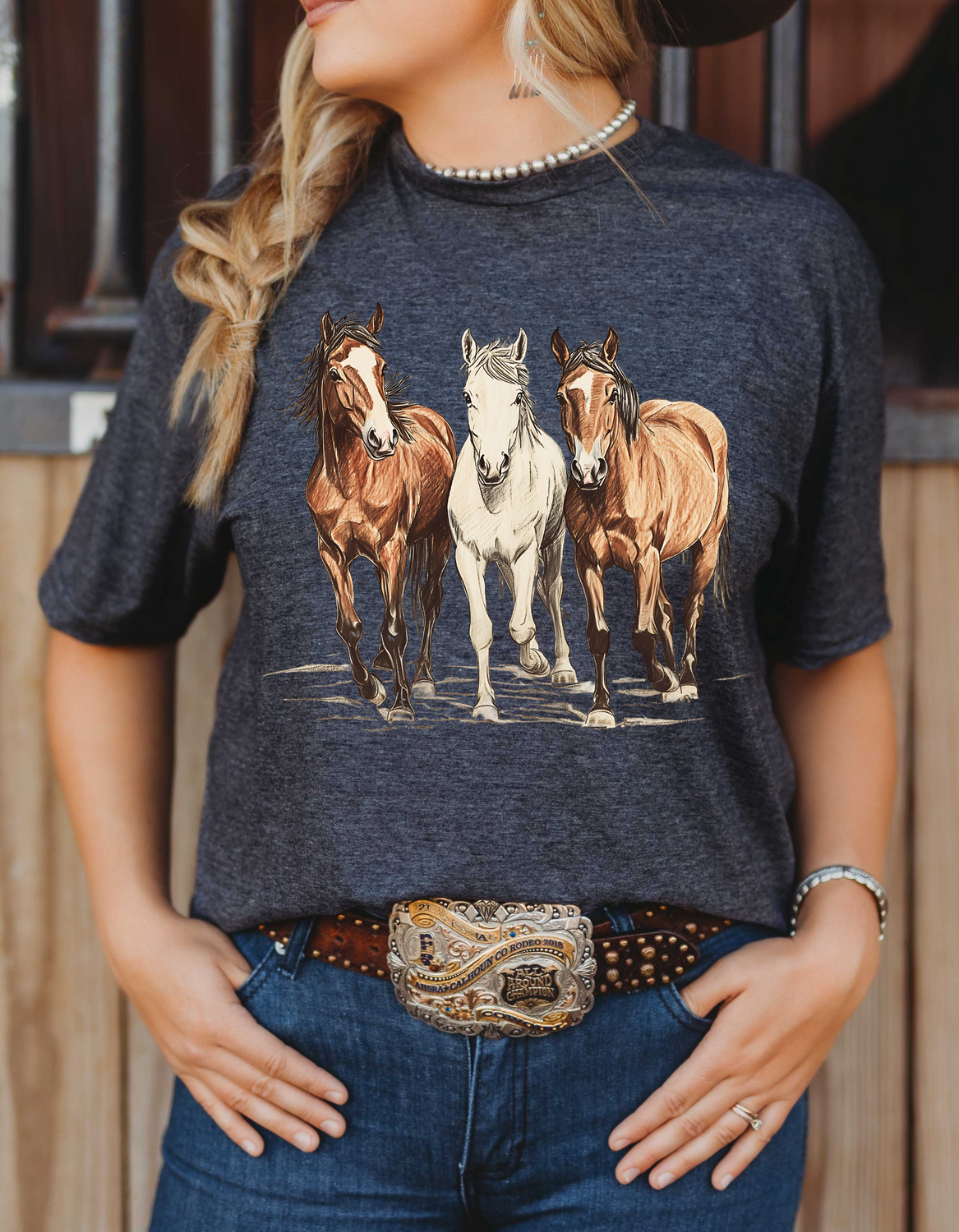 Running Horses Short Sleeve Tee