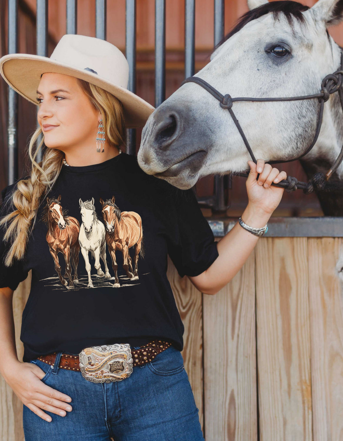 Running Horses Short Sleeve Tee