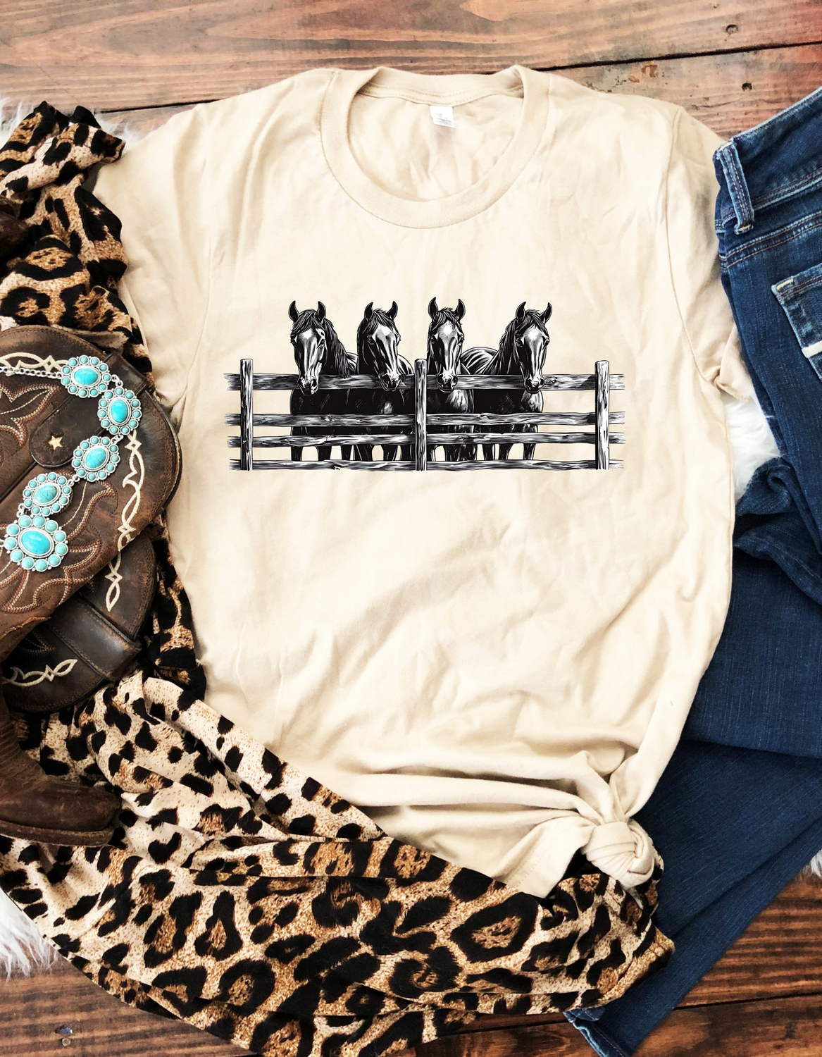 Ranch Horses-Short Sleeve Tee
