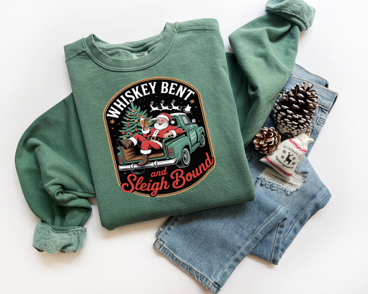 Whiskey Bent and Sleigh Bound Sweatshirt