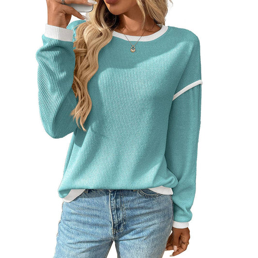 Crewneck Long Sleeve Pullover Top