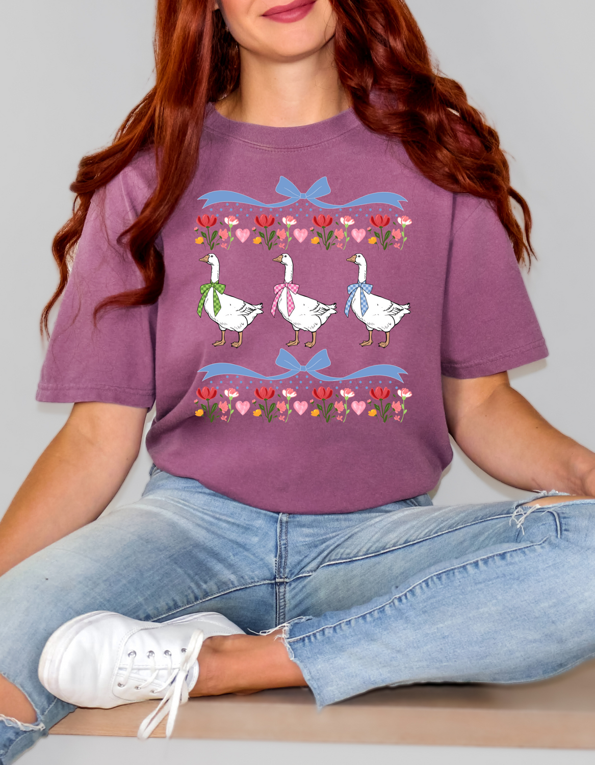 Vintage Blue Ribbon Goose T-shirt