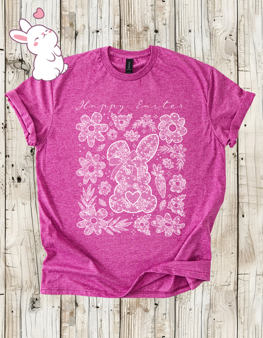 Lace Bunny Easter T-Shirt