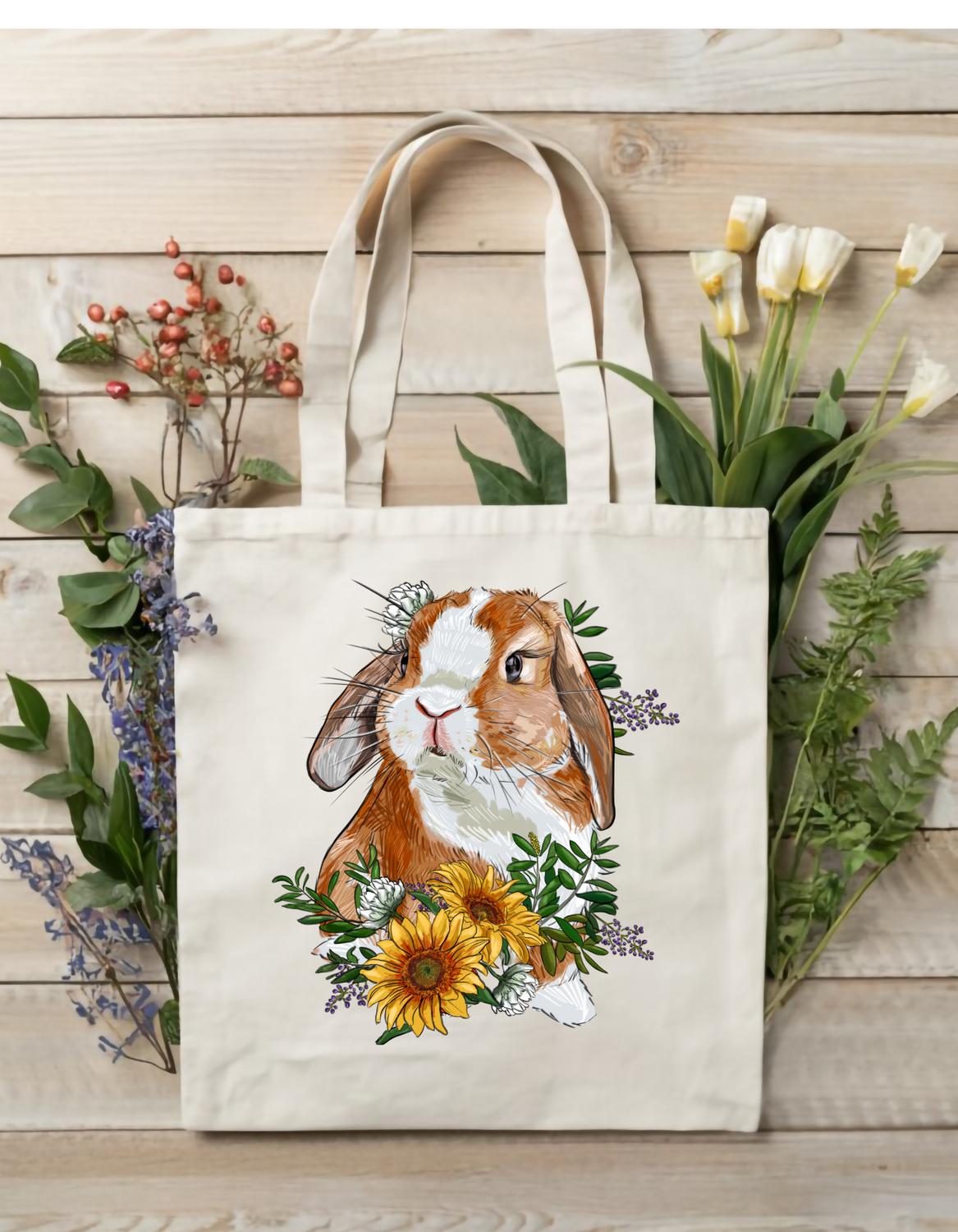 Spring Bunny Tote Bag
