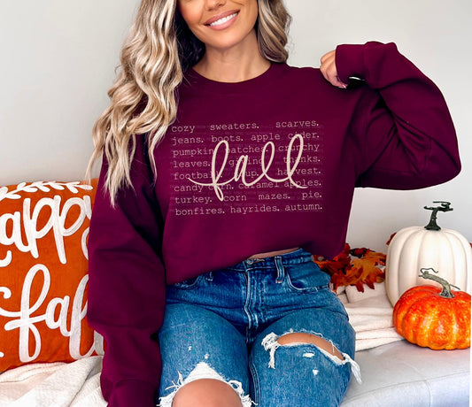 Fall Words Sweatshirt