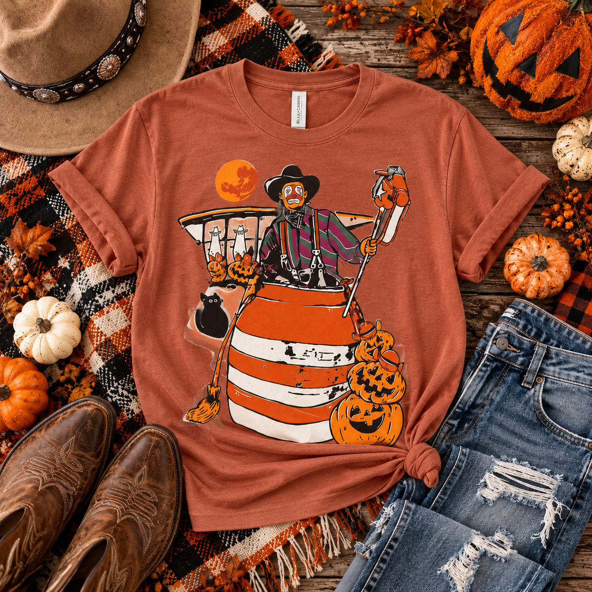 Halloween Rodeo Clown Tee