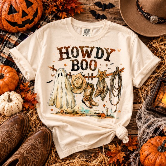 🎃🤠 Howdy Boo Western Halloween Tee