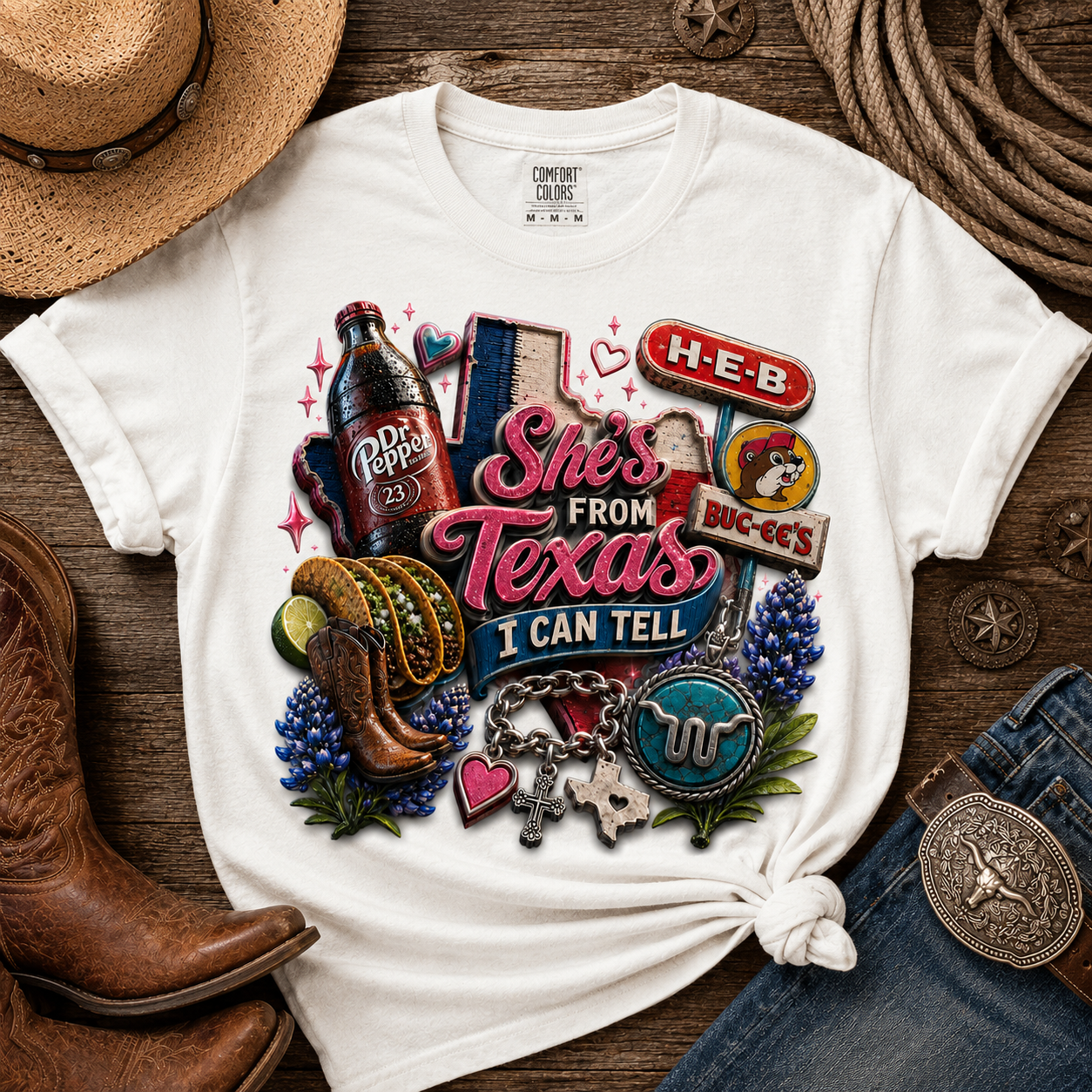 She's From Texas, I Can Tell Graphic Tee