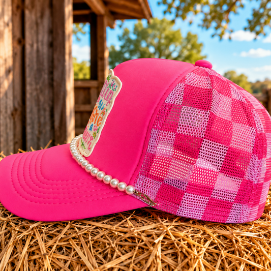 Too Glam to Give a Cluck Cap 🐓💗